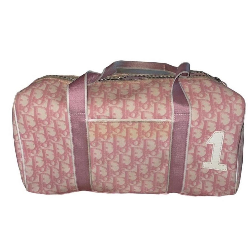Pink Dior Lady Boston Bag
